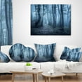 thumbnail image 4 of Designart Spring Foggy Forest Trees - Landscape Photography Throw Pillow - 16x16, 4 of 5