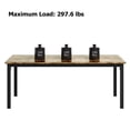 thumbnail image 2 of 71 Inch Large Rectangle Kitchen Table with Metal Legs, Round Corners,  for Dining Room, 2 of 7