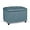 Lake Blue, variant on 24'' Ottoman with Storage, Upholstered Storage Ottoman Stool, Velvet Tufted Cube Footstools Small, Hinged Foot Rest Stool for Living Room, Bedroom, Dark Grey