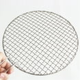 thumbnail image 5 of SPRING PARK Round Non Stick BBQ Barbecue Grilling Basket Stainless Steel Mesh Wire Net, 5 of 6