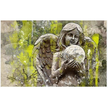 Wallpaper 3D Decoration Murals Wall Angel Crystal Ball Watercolor