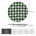 thumbnail image 2 of Daiia Green White Christmas Tree Lumberjack Plaid Printed Pattern Ceramic Plate Dinner Plates Bone China Decorative Plates with Display Stand Art Ceramic Ornaments for Wall Hanging Decoration-6in, 2 of 6
