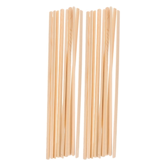 LOLIPPYY 20Pcs Natural Wood Triangle Molding Strip for Window Screen Trim and Decorative Use