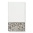 thumbnail image 3 of Authentic Hotel and Spa  Turkish Cotton Cheetah Jacquard Trim White 3-piece Towel Set, 3 of 4