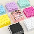 thumbnail image 6 of Professional Nail Bit Organizer Box 100 Slot Capacity Practical Plastic Storage, 6 of 8