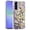 Purple, variant on For Samsung Galaxy A37 Phone Case, 3D Diamond Floral Roses Flower Bling Stone Hybrid, Sparkly Rhinestone Gemstone Back Shockproof Cover for Samsung A37 - Purple