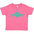 thumbnail image 3 of Inktastic Cute Teal Airplane Boys or Girls Toddler T-Shirt, 3 of 5