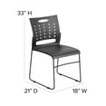 thumbnail image 3 of Flash Furniture Hercules Series Adult Sled Base Air-Vent Back Stack Chair, Black, 3 of 12