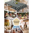 thumbnail image 6 of Green Beige Buffalo Plaid Tablecloth Square Table Cloth 54x54, Waterproof Outdoor Table Cloth Covers Decorative Table Protector, Farmhouse Checkered Washable Table Cover for Kitchen Dinning Party, 6 of 8