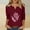 Wine, variant on Today's Deal Abomasnow Womens Breast Cancer Shirts Pink Ribbon Tshirt Casual 3/4 Sleeve V-Neck Tees Breast Cancer Awareness Pullover Tops