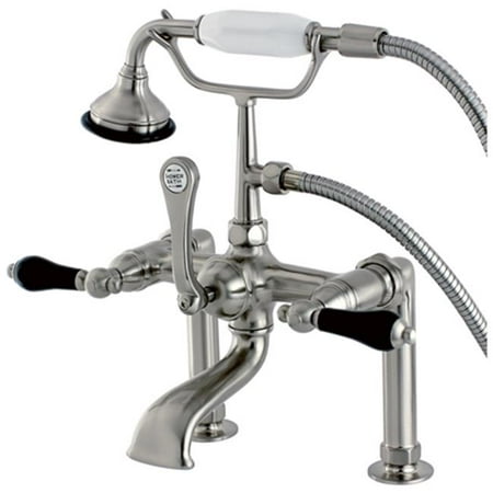 Aqua Eden Ae103t8pkl Duchess Deck Mount Clawfoot Tub Faucet Satin