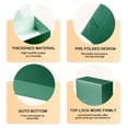thumbnail image 3 of Cajas de regalo NEWSNOW 23 x 15 x 8 cm, paquete de 10 unidades, color verde oliva, 3 of 7