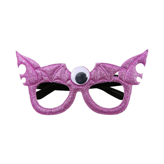 Purple Halloween Party Glasses Creative Cat Pumpkin Spider Design Photo Props Fun Accessories For Party Events Costume Dress Up, One Size Fits Most
