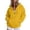 1-284Yellow1597, variant on CAIVO Hoodies For Women Cozy Casual Full Zip Hoodie With Pocket For Lightweight Solid Color Long Sleeve Sweatshirt For Everyday Wear Running Tops