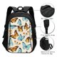 thumbnail image 3 of Fotbe Butterflies Mochila con Estampado y Puerto USB para Hombre y Mujer, Mochila Antirrobo, Mochila de Viaje, Mochila Escolar, Mochila Universitaria, 3 of 7