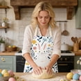 thumbnail image 4 of DefiDgd Happy Easter Bunny Egg Cooking Aprons,Adjustable Washable Kitchen Colorful Flower Aprons for Spring Holiday Home Party Dinner Baking Cooking Supplies(H), 4 of 6