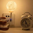 thumbnail image 2 of Smart Voice Moon Lamp Usb Voice Controlled Atmosphere Night Light Bedroom Eye Mini Bedside Led Mini Table Lamp, 2 of 9