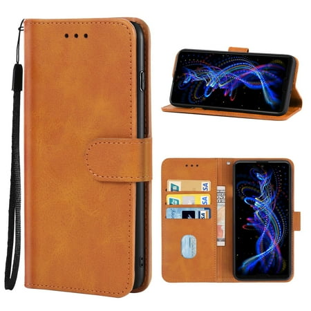 Leather Phone Case For Sharp Aquos R5G/SH-51A