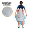 thumbnail image 4 of Morph Kids Inflatable Shark Attack Costume Boy Girl Blow Up Fish Halloween Halloween Blue One Size, 4 of 7
