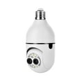 thumbnail image 2 of Cámara de bombilla con conexión inalámbrica WiFi y Bluetooth, cámara de lente interior HD de 4 MP, cámara de visión nocturna a todo color con luz de 360 °, alarma de seguimiento móvil, cámaras de lent, 2 of 9