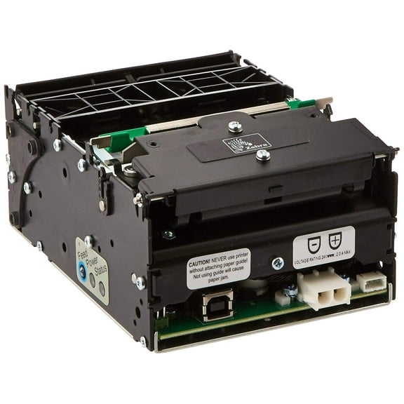 Restored Zebra TTP2000 Series Direct Thermal Kiosk Receipt Printer 203 DPI, USB Interface, Compact Black (P/N: 01973-000) (Refurbished)