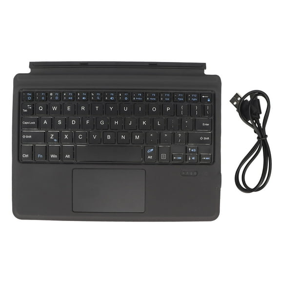 Ultra Slim Wireless Keyboard with Touchpad and Mechanical Keys Smart BT Keyboard Built in Battery
