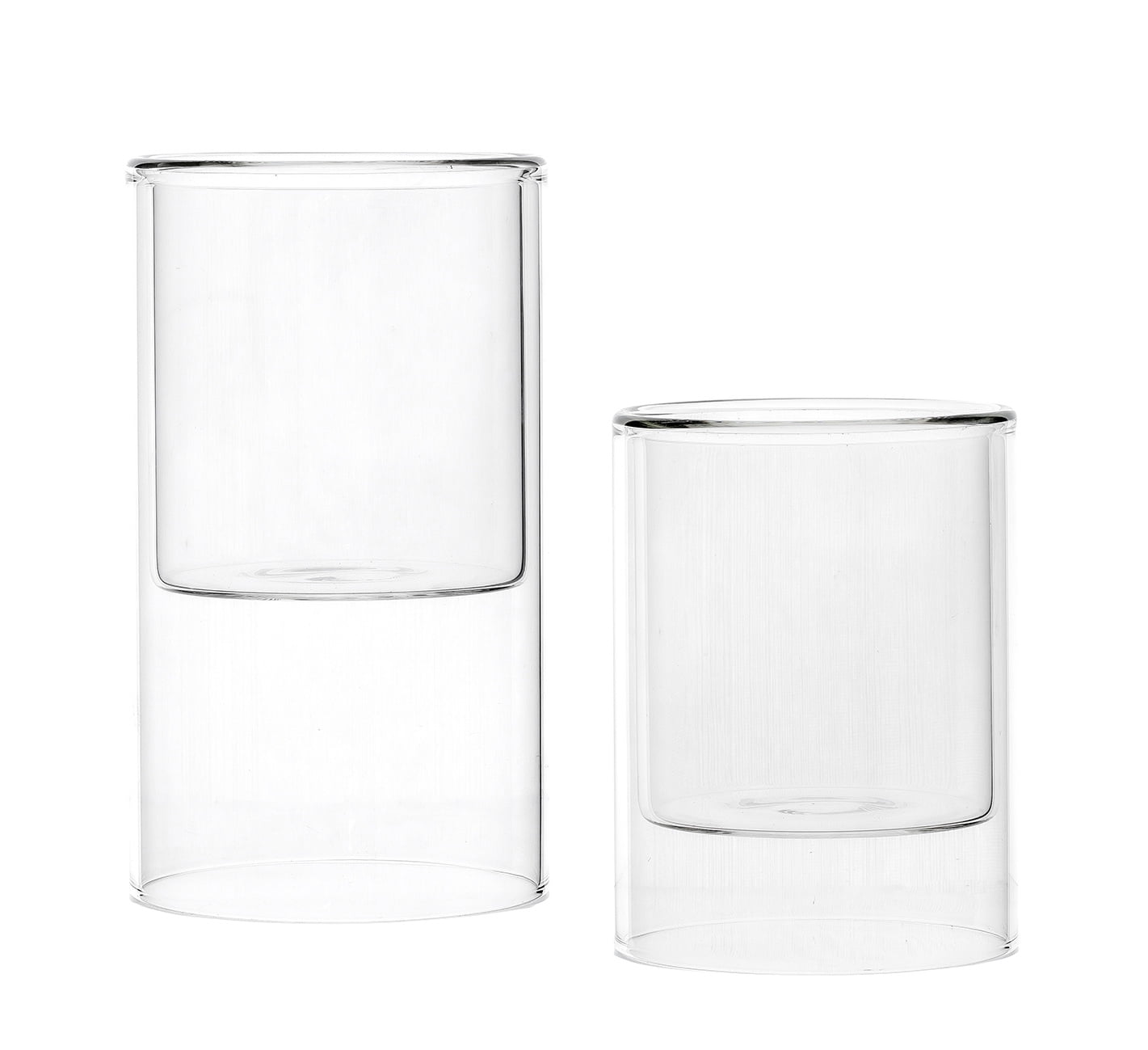 Mainstays Clear Floating Glass Home Candle Holder Medium