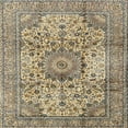 thumbnail image 1 of Ahgly Company Machine Washable Indoor Square Traditional Brown Area Rugs, 4' Square, 1 of 7