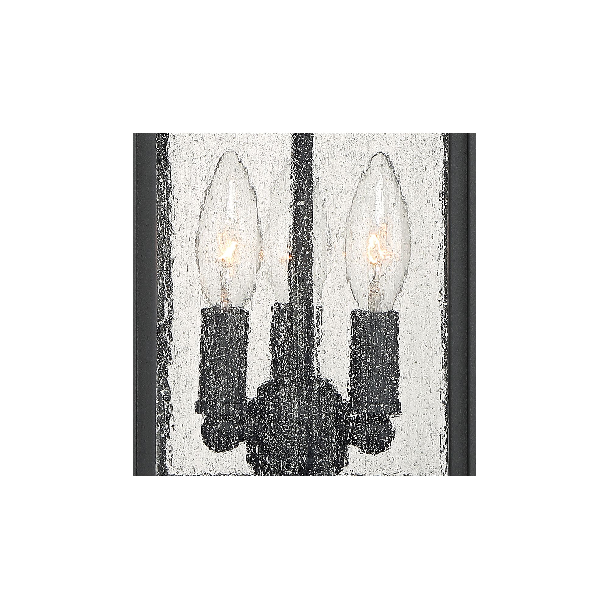 John Timberland Moray Bay Mission Outdoor Wall Light Fixture Black 17 3/4" Clear Seedy Glass for Post Exterior Barn Deck House Porch Yard Posts Patio
