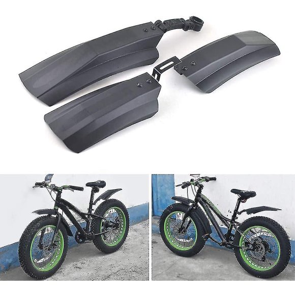 Bicycle Mudguard,26 Inch Plastic Bike Front Rear Fenders Durable Tyre Mudguards For Fat Tire Mountain Bike