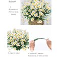 thumbnail image 5 of Plastic Flower*1 Artificial Flowers for Outdoors Faux Plastic Flowers Plants Artificial Greenery for Indoor Outside Garden Porch Window Hanging Planter Table Home Decor 1Psc, 5 of 5