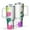 White-1, variant on Butterfly Gift 40oz Tumbler with Handle and Straw, Large Capacity Travel Cup for Hot & Cold Drinks, Double Walled Vacuum Insulated Cup, Butterfly Lover Birthday Gifts for Women Girls