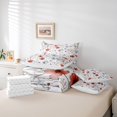 thumbnail image 6 of Manfei Teens Chic Flowers Girl 7pcs Bedding Comforter Set,Botanical Plants Queen Bedding Sets Super Cozy,Spring Graden Queen Sheet Sets,Microfiber Bedroom Decor, 6 of 8