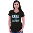 thumbnail image 4 of Utah Mountains Camping Hiking Hunting Womens Slim Fit Graphic Tee Brisco Brands M, 4 of 5