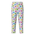 thumbnail image 2 of Gukieu Bear And Polka Dot Print Youth Home Trousers, Elastic Waistband with Pockets for Home and Outing, Suitable for Children Aged 5-16-Medium, 2 of 6