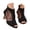 Black, variant on Ticikt Cut Out Mesh Sandals High Block Heels Peep Toe Summer Ankle Boots