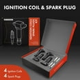 thumbnail image 2 of A-Premium Set of 4 Ignition Coil Pack and Iridium Spark Plugs Compatible with Mazda 3 2006-2013, 6 2006-2013, CX-7 2010-2012, 2.0L 2.3L 2.5L, 2 of 8