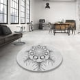 thumbnail image 4 of Ahgly Company Machine Washable Indoor Rectangle Transitional Platinum Gray Area Rugs, 2' x 4', 4 of 7