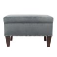 thumbnail image 5 of Transitional Brooklyn Upholstered Home Décor Storage Bench Steel, 5 of 5