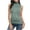Army Green, variant on Women's Sleeveless Turtleneck T-Shirt Basic Stretch Layer Comfy High Neck Tank Top Lightweight Slim Shirt