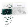 Rosary Kit, Emerald Green Catholic Prayer Beading Kit, First Communion Gift For Kids, Rosary Necklace Making Supplies, 1 kit