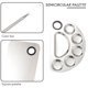 thumbnail image 5 of Makeup Mixing Palette Stainless Steel Cosmetic Palette Professional Nail-art Palette With Spatula T, 5 of 5