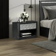 thumbnail image 6 of Furniture of America Cheri Solid Wood 1-Drawer Adult Nightstand with USB Port, Ash Gray, 6 of 10
