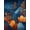 Blue,  Pattern 6, variant on ODIKA 4'x6' Machine Washable Non-Slip Area Rug, Plum Blossom Non Slip Comfort Floor High Traffic Rug, White, 60307