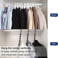 thumbnail image 3 of Perchas mágicas para ropa, organizador de perchas para ahorrar espacio, armario estándar, ropa, camisa, perchas antideslizantes, organizador, actualización multifuncional para colgar, 3 of 6