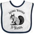 thumbnail image 3 of Inktastic Squirrel Whisperer in Training Boys or Girls Baby Bib, 3 of 4