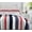 Patriotic Liberty Stripes, variant on Cozy Line Navy Blue Red Striped Boy 100% Cotton Reversible Quilt Bedding Set (Varsity, Twin - 2 Piece)