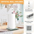 thumbnail image 3 of Wanchiy Paper Towel Holder – Crystal Glass with Sparkly Crushed Diamond Effect, Countertop Stand for Kitchen & Bathroom,Gold,Silver,Black, 3 of 6