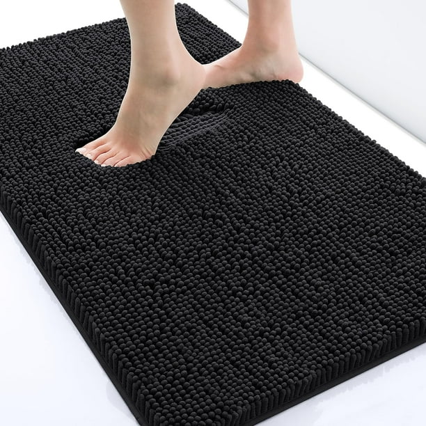 Alfombra de baño Smiry Luxury Chenille extrasuave, absorbente, 60 x 40 cm