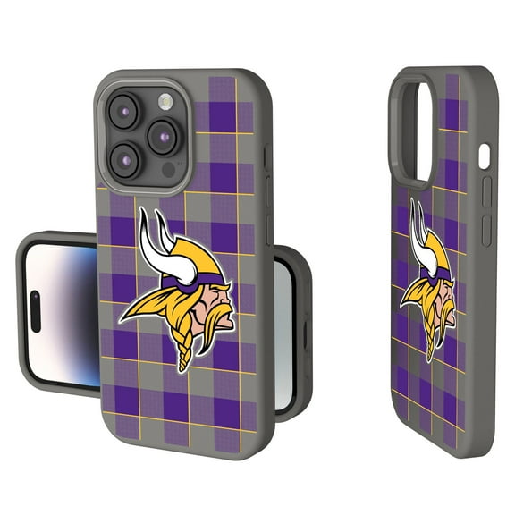 Keyscaper Minnesota Vikings Plaid Soft Touch iPhone Case
